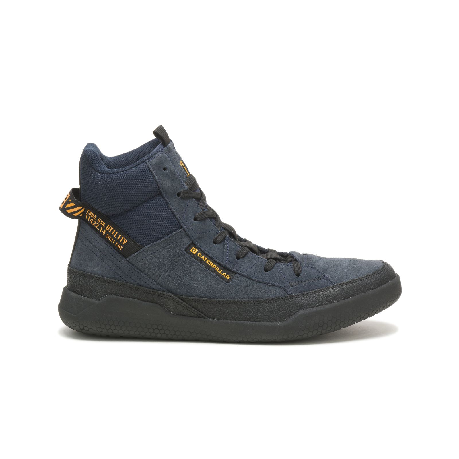 Men's Caterpillar Code Hex Hi Utility Trainers Navy/Black Ireland FHVJ39068